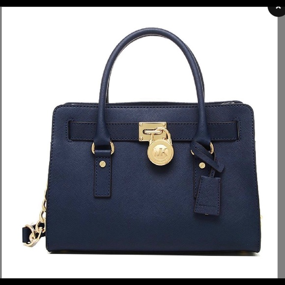 Navy Michael Kors Purse - Picture 3 of 8